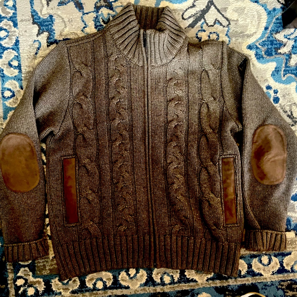 Paul & Shark Brown Sweater Jacket